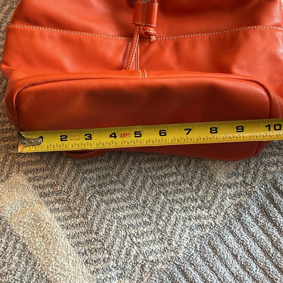 Ralph Lauren orange backpack purse - Picture 8 of 9